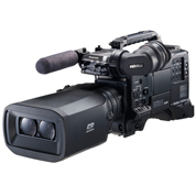 업무용의 일체형 2안식 3D카메라레코더 「AG-3DP1」